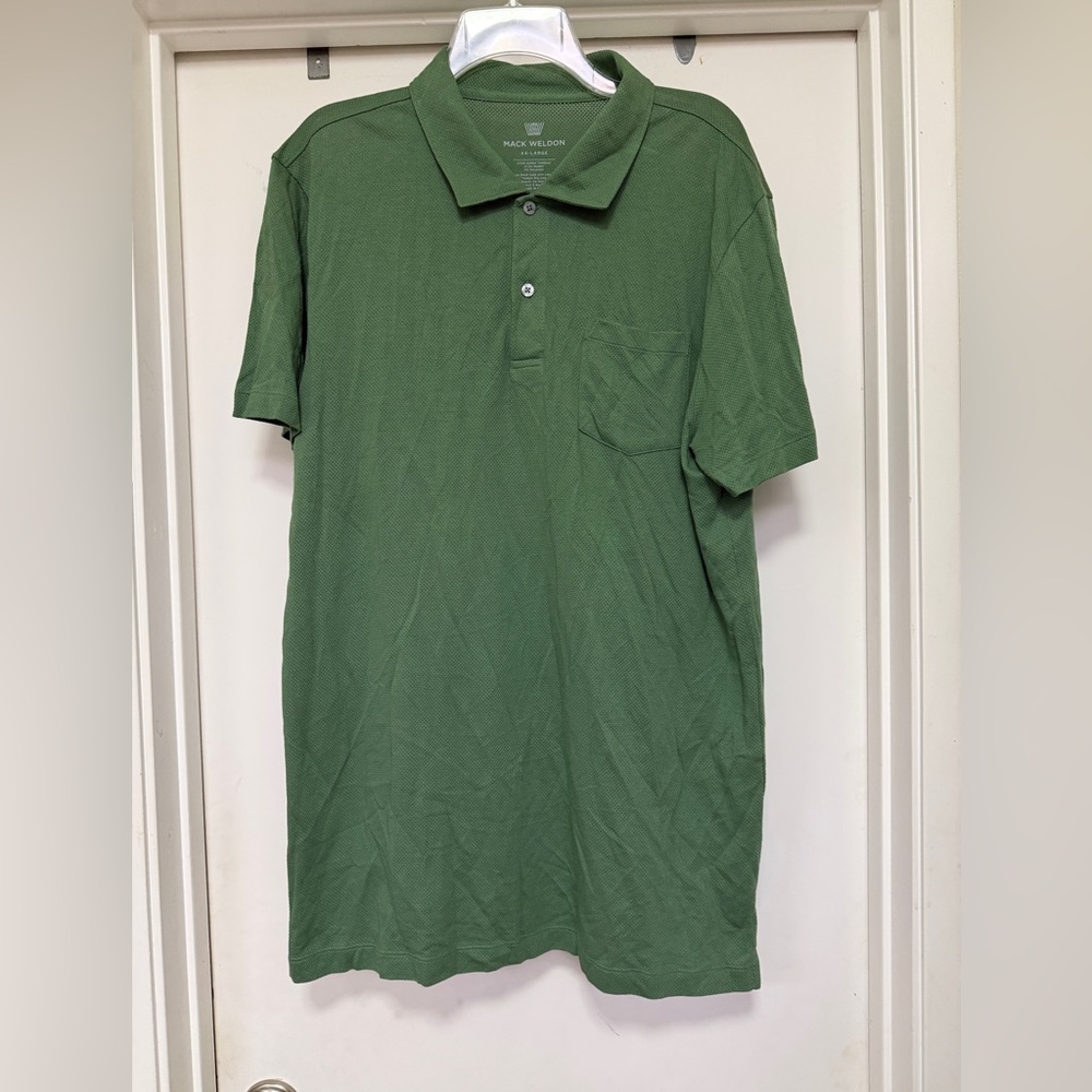 Mack Weldon breathable green polo - size XXL